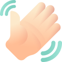 손바닥을 흔드는 이미지